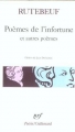 Couverture Poèmes de l'infortune Editions Gallimard  (Poésie) 1986