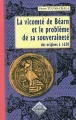 Couverture La vicomté de Béarn et le problème de sa souveraineté des origines à 1620 Editions PyréMonde 1961