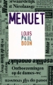 Couverture Menuet Editions Amsterdam 2015