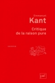 Couverture Critique de la raison pure Editions Presses universitaires de France (PUF) (Quadrige) 2015