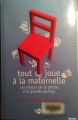Couverture Tout se joue à la maternelle Editions Thierry Magnier (Essais) 2012