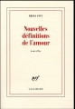 Couverture Nouvelles définitions de l'amour Editions Gallimard  (Blanche) 2017