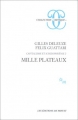 Couverture Capitalisme et schizophrénie, tome 2 : Mille plateaux Editions de Minuit (Critique) 1980