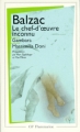 Couverture Le Chef-d'oeuvre inconnu et autres nouvelles Editions Flammarion (GF) 1981