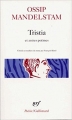 Couverture Tristia et autres poèmes Editions Gallimard  (Poésie) 1982