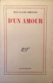 Couverture D'un amour Editions Gallimard  (Blanche) 1954