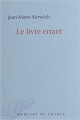 Couverture Le livre errant Editions Mercure de France (Bleue) 2017