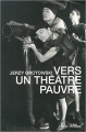 Couverture Vers un théâtre pauvre Editions L'âge d'Homme 2012