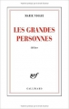 Couverture Les grandes personnes Editions Gallimard  2011