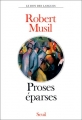Couverture Proses éparses Editions Seuil (Le don des langues) 1989