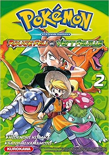 Couverture Pokémon : La grande aventure : Rouge feu et vert feuille / Emeraude, tome 2