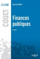 Couverture Finances publiques Editions Dalloz (Cours Dalloz) 2015