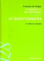 Couverture L'enquête et ses méthodes : Le questionnaire Editions Armand Colin (128) 2008