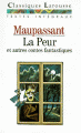 Couverture La peur et autres contes fantastiques Editions Larousse (Classiques) 1990