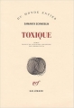 Couverture Toxique Editions Gallimard  (Du monde entier) 2017
