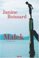 Couverture Malek Editions Fayard 2008