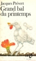 Couverture Grand bal du printemps Editions Folio  1976