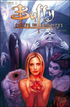 Couverture Buffy contre les Vampires, saison 02, tome 03 : Un pieu dans le Coeur