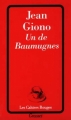 Couverture Un de Baumugnes Editions Grasset (Les Cahiers Rouges) 1996