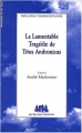 Couverture Titus Andronicus Editions Les Solitaires Intempestifs 2003