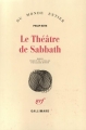 Couverture Le Théâtre de Sabbath Editions Gallimard  (Du monde entier) 1997