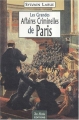 Couverture Les grandes affaires criminelles de Paris Editions de Borée 2007