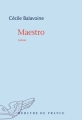 Couverture Maestro Editions Mercure de France (Bleue) 2017