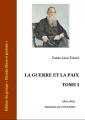 Couverture La guerre et la paix (3 tomes), tome 1 Editions Ebooks libres et gratuits 2012