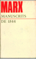Couverture Manuscrits économico-philosophiques de 1844 Editions Sociales 1972