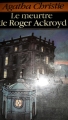 Couverture Le meurtre de Roger Ackroyd Editions Hachette (Agatha Christie) 1988