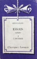 Couverture Essais (Montaigne), tome 1 Editions Larousse (Classiques) 1934