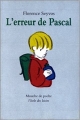 Couverture L'erreur de Pascal Editions L'École des loisirs 1991