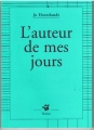 Couverture L’auteur de mes jours Editions Thierry Magnier (Petite poche) 2006