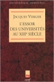 Couverture L'essor des universités au XIIIe siècle Editions Cerf 1997