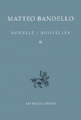 Couverture Novelle / Nouvelles, tome 3 Editions Les Belles Lettres 2012