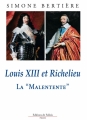 Couverture Louis XIII et Richelieu : La "malentente" Editions de Fallois 2016