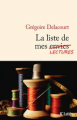 Couverture La liste de mes lectures Editions JC Lattès 2014