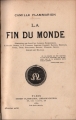 Couverture La fin du monde Editions Flammarion 1894
