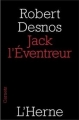 Couverture Jack l'Eventreur Editions de L'Herne (Carnets) 2009
