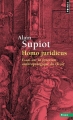 Couverture Homo juridicus : Essai sur la fonction anthropologique du Droit Editions Points (Essais) 2009