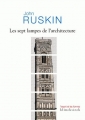 Couverture Les sept lampes de l'architecture Editions Klincksieck 2008