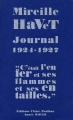 Couverture Journal 1924-1927 : "C'était l'enfer et ses flammes et ses entailles" Editions Claire Paulhan 2008