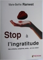 Couverture Stop à l'ingratitude ! Editions Mardaga 2016