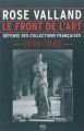 Couverture Le front de l'art : défense des collections françaises 1939-1945 Editions RMN (Réunion Des Musées Nationaux) 2014