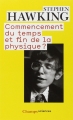 Couverture Commencement du temps et fin de la physique ? Editions Flammarion (Champs - Sciences) 1992