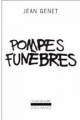 Couverture Pompes funèbres Editions Gallimard  (L'imaginaire) 1953
