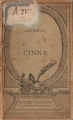 Couverture Cinna Editions Hachette 1930