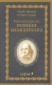Couverture Petit recueil de pensées Shakespeare Editions du Chêne 2016