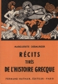 Couverture Récits tirés de l'histoire grecque Editions Fernand Nathan (Contes et légendes) 1959