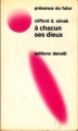 Couverture À chacun ses dieux Editions Denoël 1972